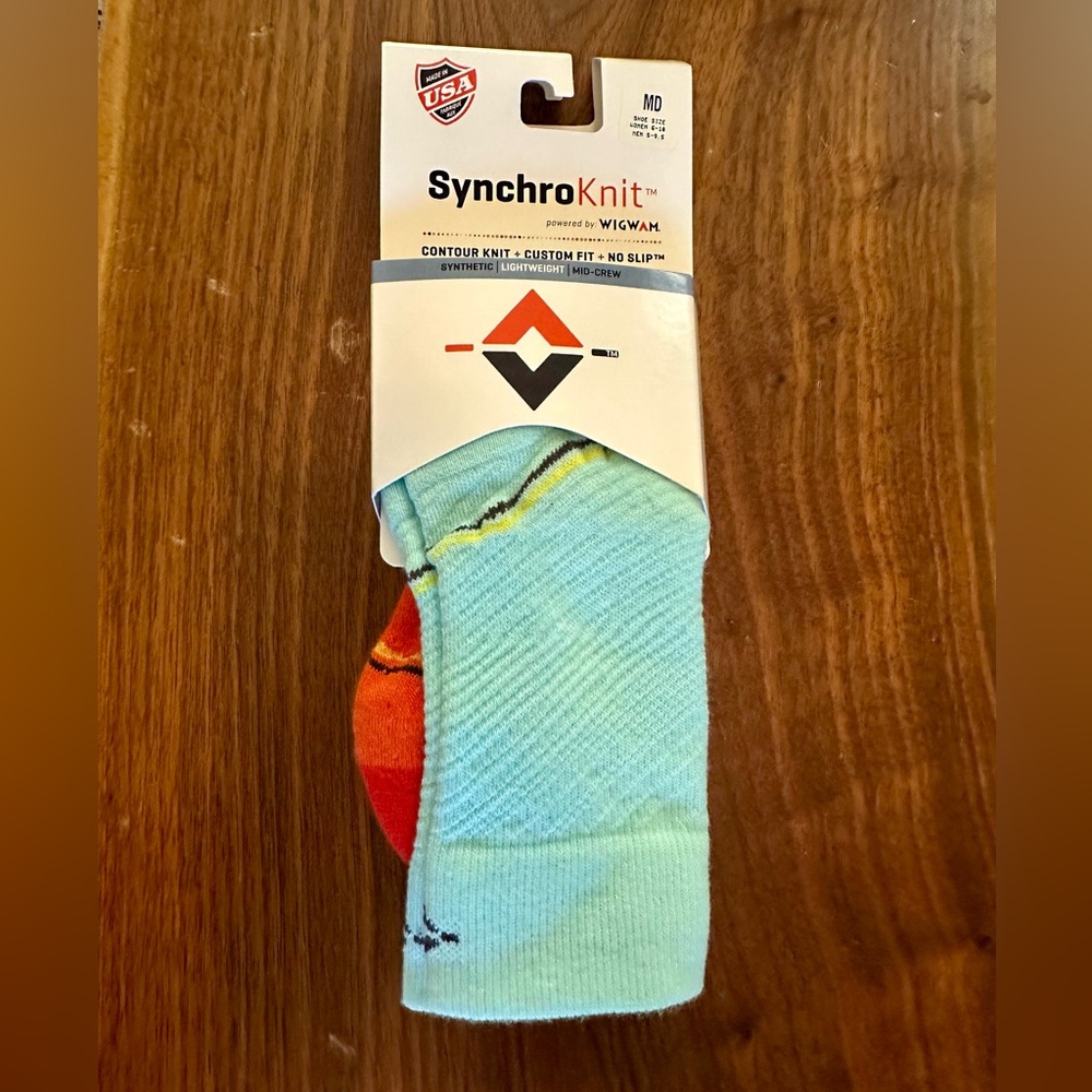 Wigwam SynchroKnit Light Blue Contour Knit Socks